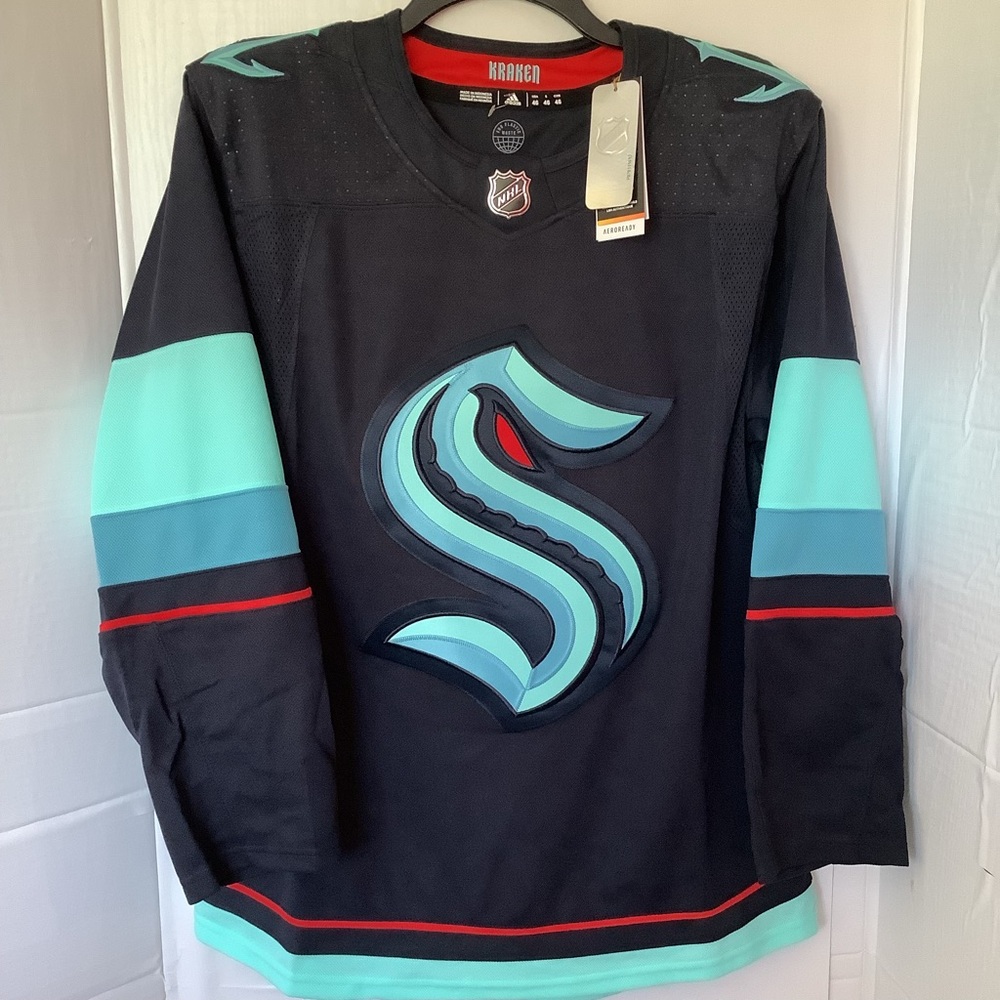 Adidas Seattle Kraken NHL Jersey NEW with‎ Tags sz46/ small